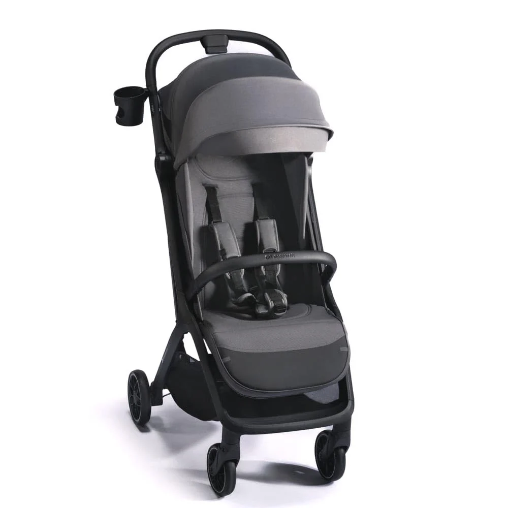 Barnevogn Lett Sammenleggbar 24kg, Aluminium, Grå Kinderkraft NUBI 2