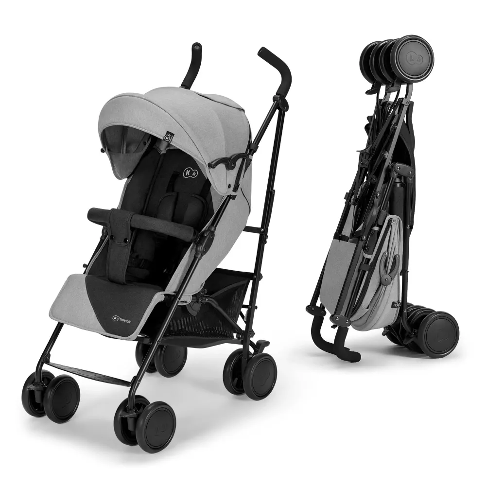 Barnevogn Paraply, Lett Og Kompakt 22kg, Grå Kk Kinderkraft SIESTA