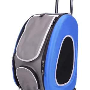 Hundevogn 5-i-1 EVA, Sammenleggbar, 15kg, Marineblå – 5W Ibiyaya