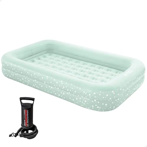 Luftmadrass Barn 107x168x25cm Med Pumpe Og Bag Intex 66810NP