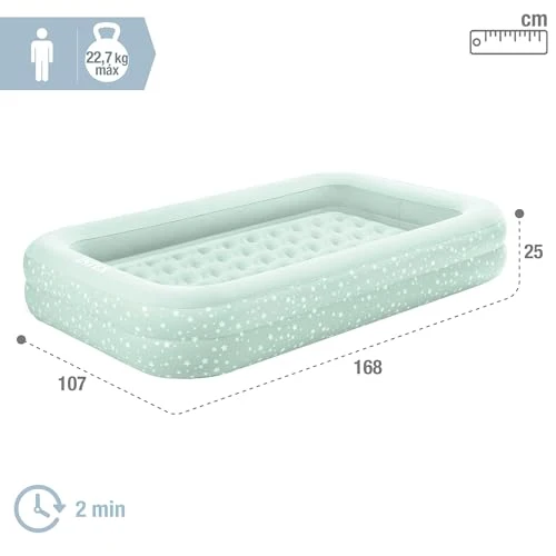 Luftmadrass Barn 107x168x25cm Med Pumpe Og Bag Intex 66810NP